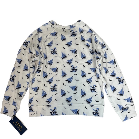 Polo Ralph Lauren Polo Bear Spa Terry Sweatshirt and Shorts Set Size 7 - Picture 6 of 10